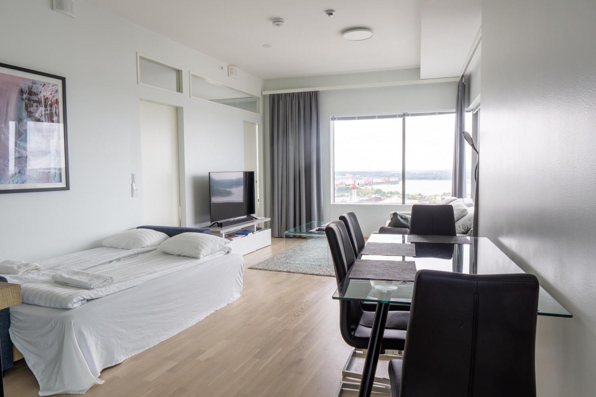 18Th Floor Helsinki High Point 1 Bdr Apartment With City View - Free Garage Parking Buitenkant foto